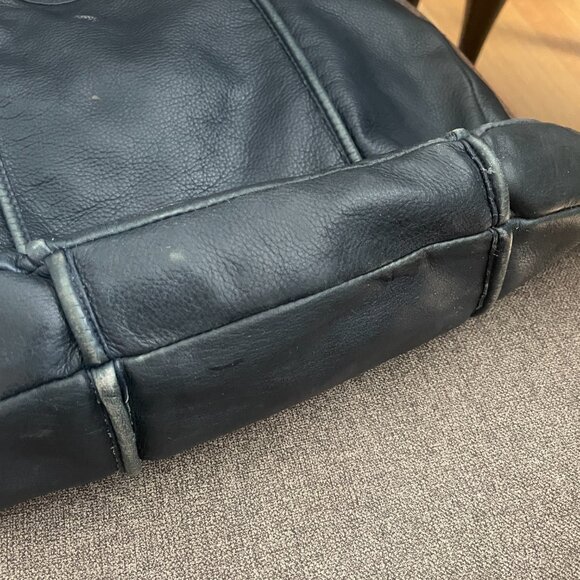 CHRISTOPHER KON HOBO SHOULDER BAG DARK BLUE COLOR - Picture 10 of 11